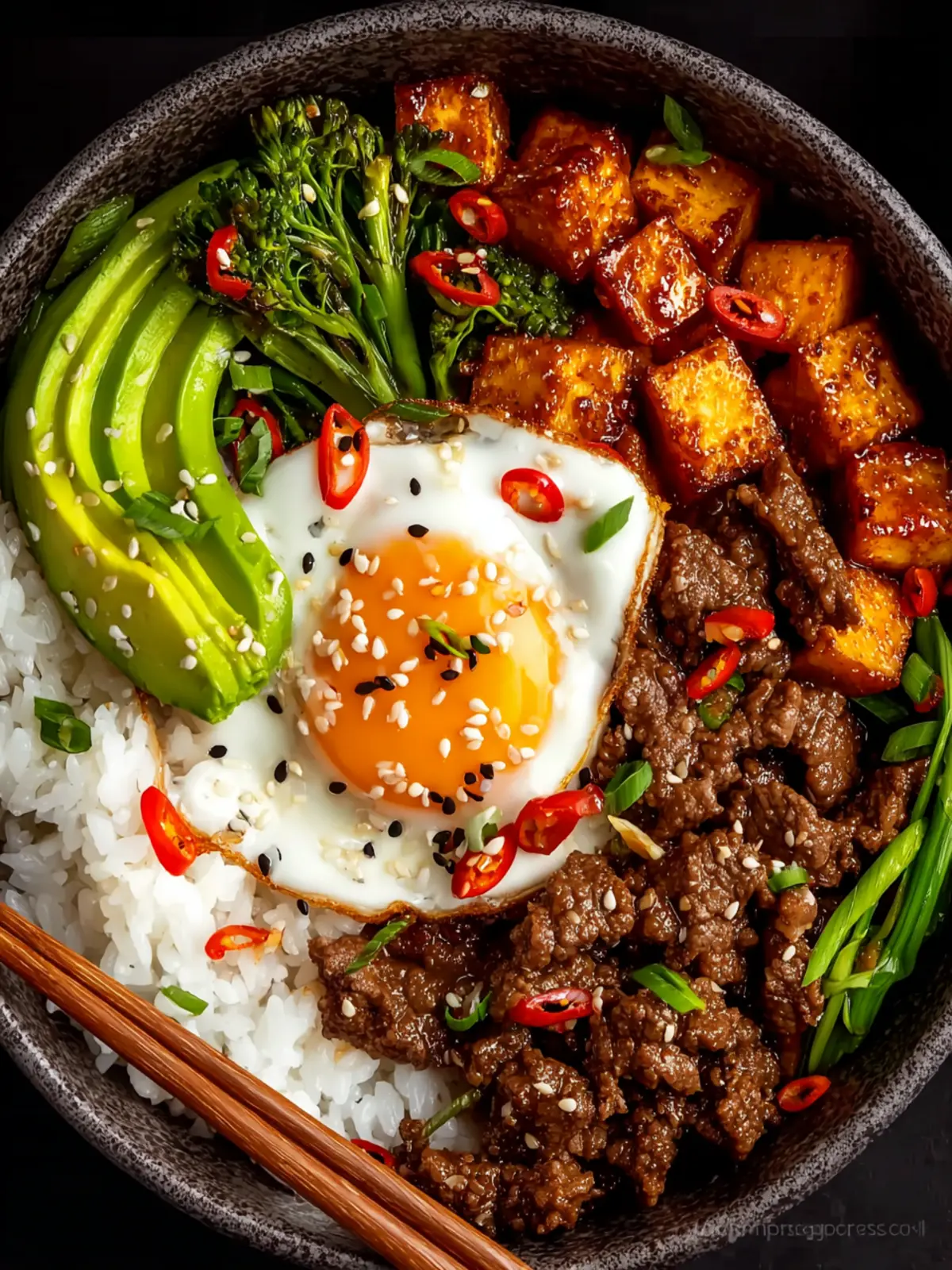 Hot Honey Beef Bowls First Image