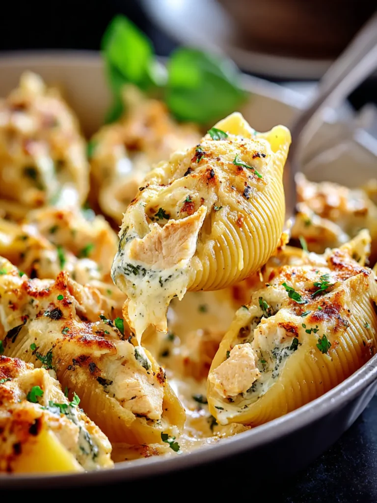 Irresistible Chicken Alfredo Stuffed Shells Recipe First Image