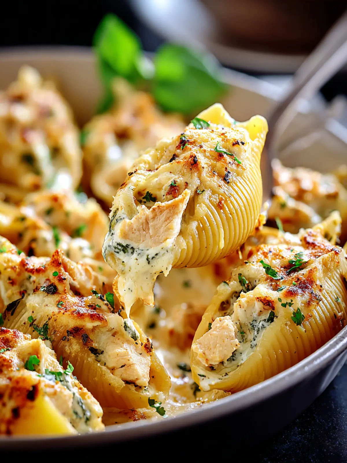 Irresistible Chicken Alfredo Stuffed Shells Recipe First Image