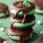 Mint Chocolate Dipped Oreos First Image