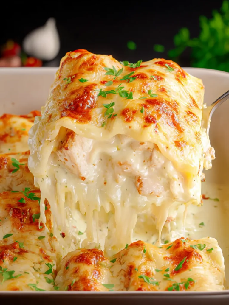 Chicken Alfredo Lasagna Rollups First Image