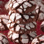 Chocolate Peppermint Crinkle Cookies First Image