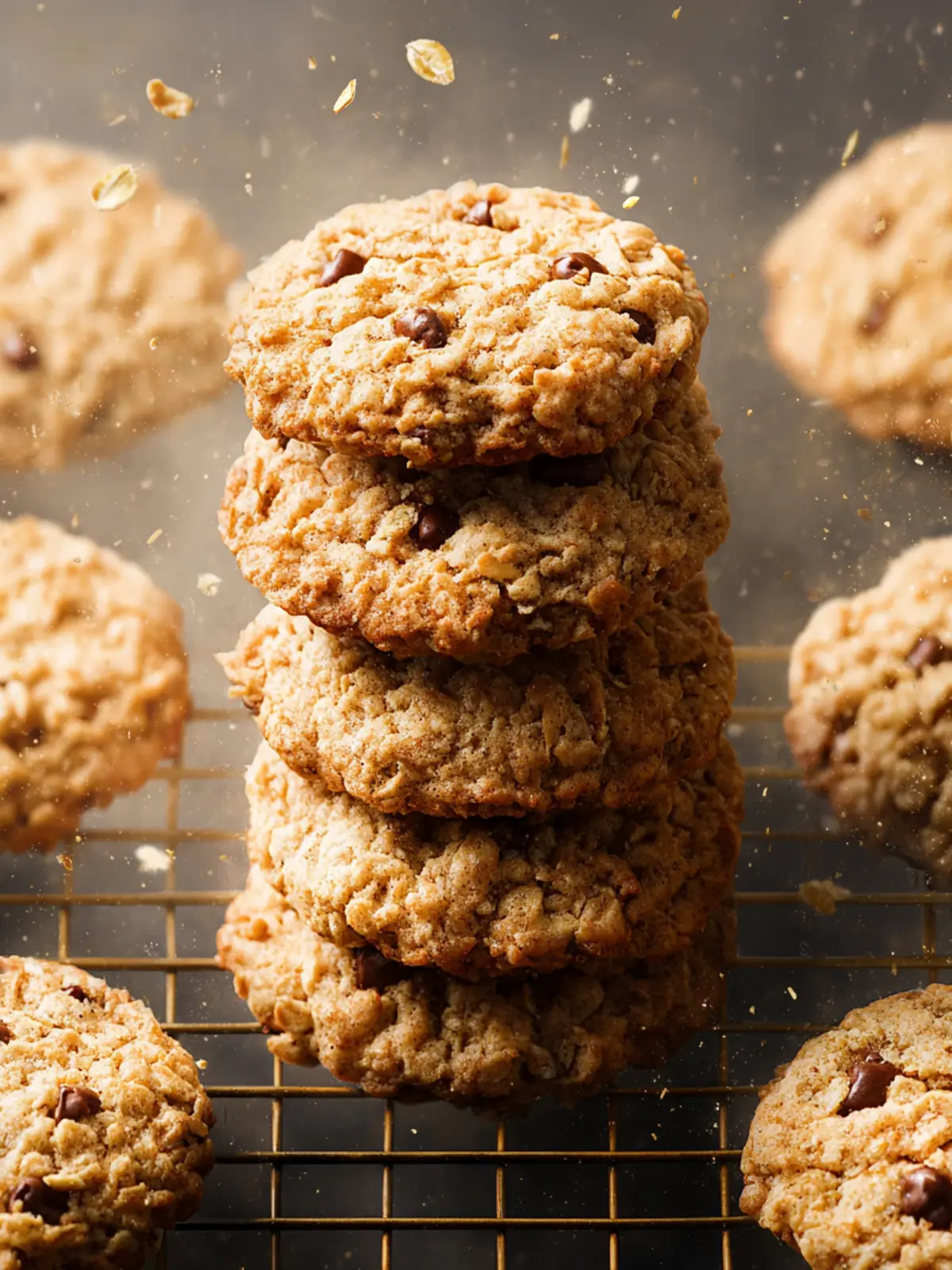 Crispy Chewy Oatmeal Cookies First Image