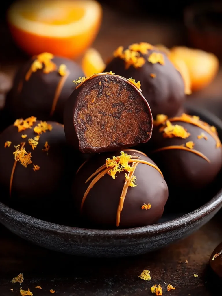 Dark Chocolate Orange Truffles First Image