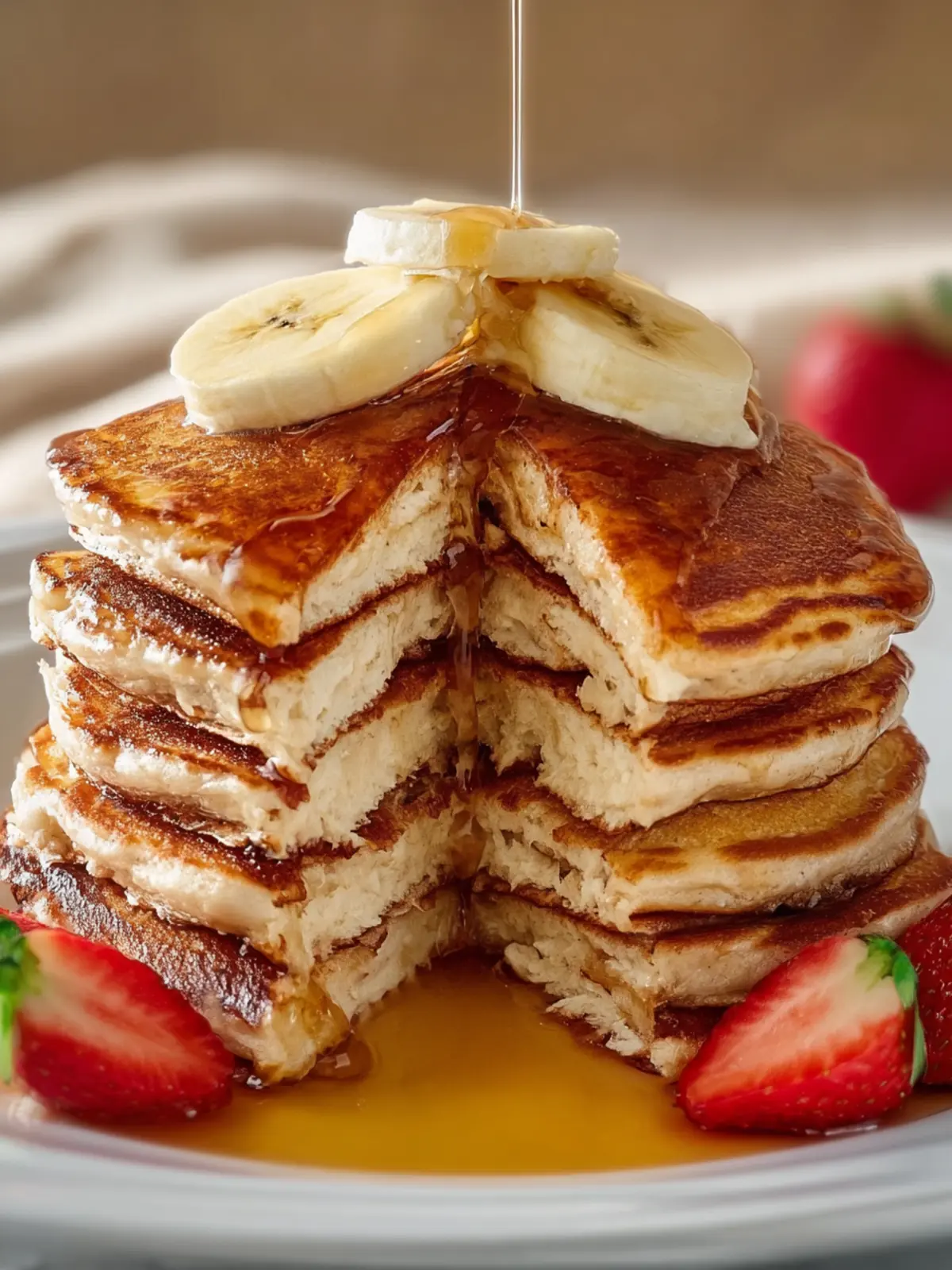 Easy Banana Pancakes Recipe First Image