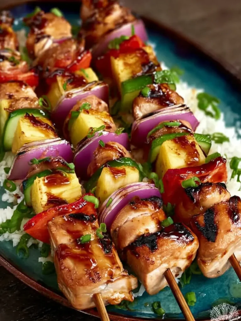 Hawaiian Chicken Kebabs First Image