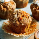 Healthy Carrot Cake Muffins First Image