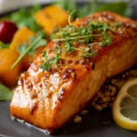 Maple Dijon Glazed Salmon (Air Fryer, Ready In 15 Minutes!) First Image