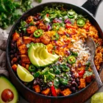 One Skillet Sweet Potato Burrito Bowls First Image