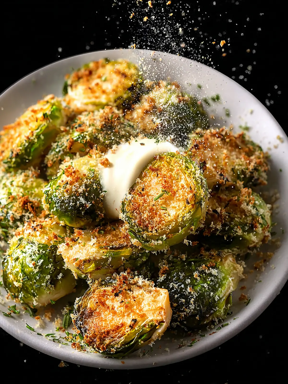 Parmesan Crusted Brussels Sprouts First Image