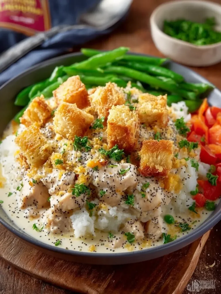 Poppy Seed Chicken Casserole First Image