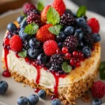 Berry Cottage Cheese Cheesecake First Image