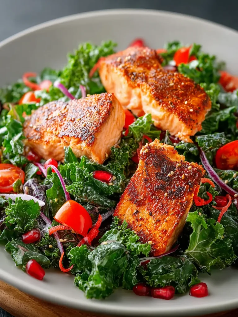 Cajun Salmon Kale Salad First Image
